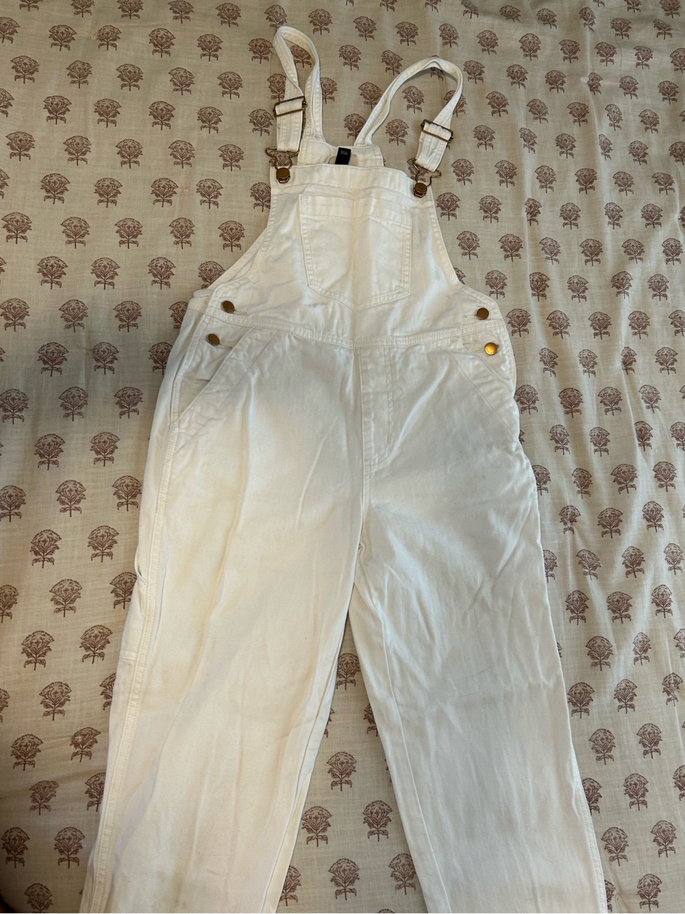 Universal Thread White Women's Denim Overalls 100% cotton 00